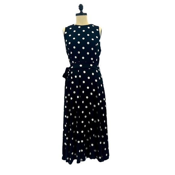 Lauren Ralph Lauren Dresses & Skirts - Lauren, Ralph, Lauren, Black and white nautical polkadot dress size 14